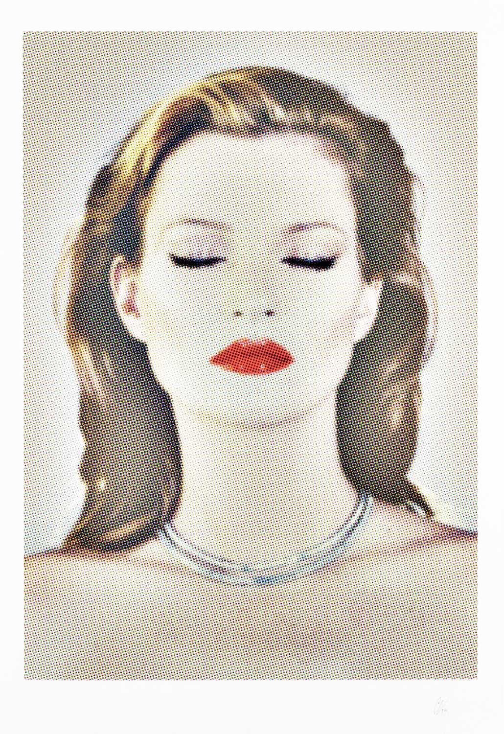 Lot 304 - Chris Levine (British b.1979), 'She's Light [Dots], Fluoro Lips (Kate Moss)', 2011