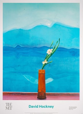 Lot 32 - David Hockney (British 1937-), 'Pool and Steps, Mount Fuji and Flowers & Me Draw On iPad' (Three Works)