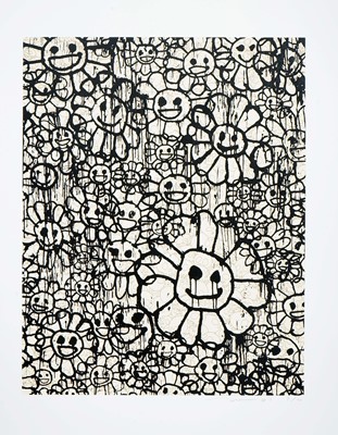 Lot 93 - Takashi Murakami (Japanese 1962-), 'MADSAKI Flowers B Beige', 2017
