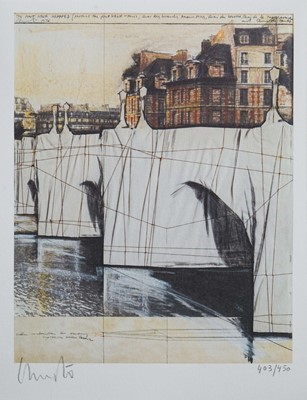 Lot 15 - Christo & Jeanne-Claude (Collaboration), 'The Pont-Neuf Wrapped', 1976/2020