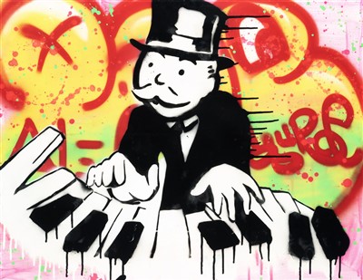 Lot 370 - Alec Monopoly (American b.1986), 'Piano Player', 2011