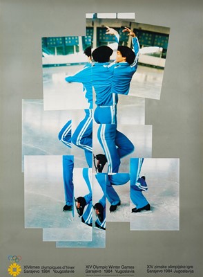 Lot 48 - David Hockney (British 1937-), 'XIV Olympic Winter Games, Sarajevo', 1982