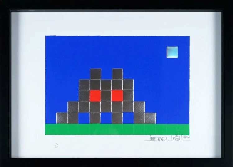 Lot 183 - Invader (French 1969-), 'Home Earth', 2010