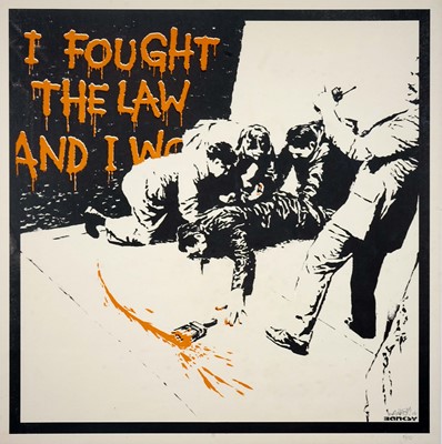 Lot 265 - Banksy (British 1974-), 'I Fought The Law', 2004