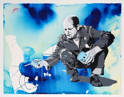 Lot 207 - Mr Brainwash (French 1966-), 'Blue Pollock', 2009