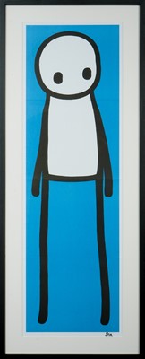 Lot 248 - Stik (British 1979-), ‘Standing Figure (Book) (Blue)’, 2015