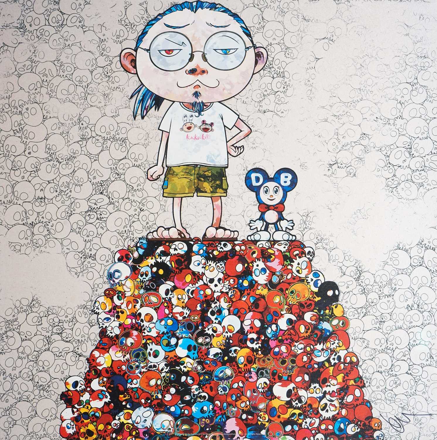 Lot 62 - Takashi Murakami (Japanese 1962-), 'DOB & Me: On the Red Mound of the Dead', 2013