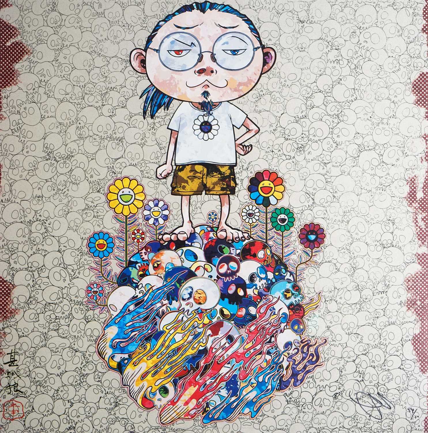 Lot 68 - Takashi Murakami (Japanese 1962-), 'Flowers And Death And Me And...', 2013
