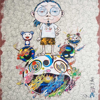Lot 74 - Takashi Murakami (Japanese 1962-), 'Obliterate The Self And Even A Fire Is Cool', 2013