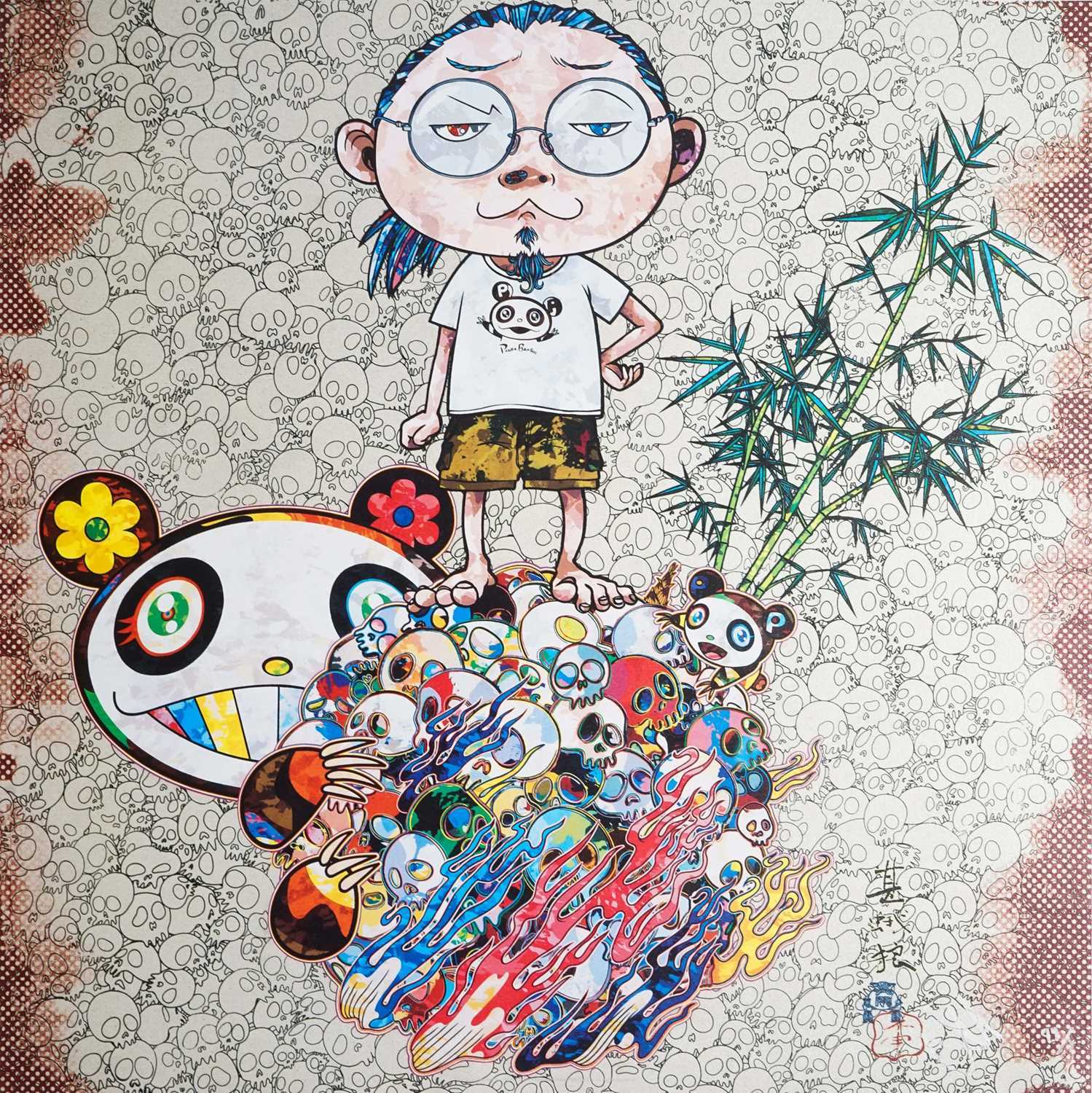 Lot 82 - Takashi Murakami (Japanese 1962-), 'Panda Family And Me', 2013