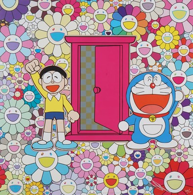 Lot 85 - Takashi Murakami (Japanese 1962-), 'We Came to the Field of Flowers Through Anywhere Door (Dokodemo Door)', 2018