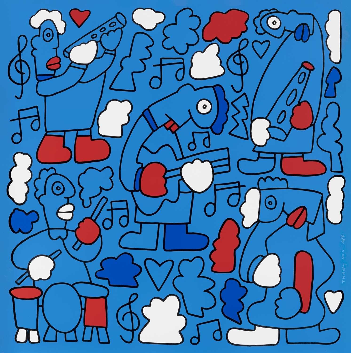 Lot 229 - Thierry Noir (French 1958-), 'The Show Must Go On', 2015