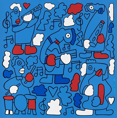 Lot 229 - Thierry Noir (French 1958-), 'The Show Must Go On', 2015