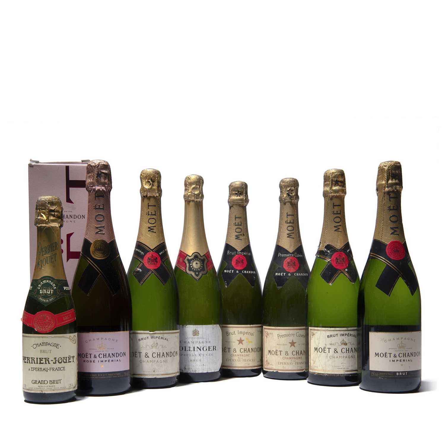 Lot 124 - 7 bottles and 1 half-bottle Mixed Non-Vintage Champagne