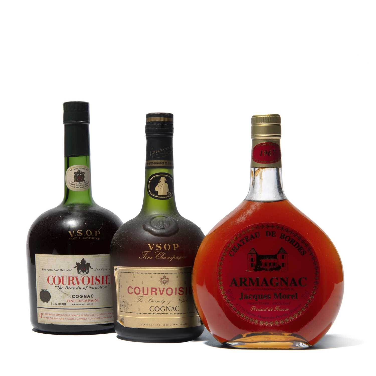 Lot 177 - 3 bottles Mixed Cognac and Armagnac