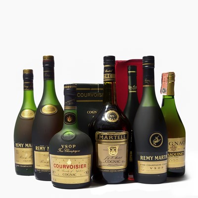 Lot 180 - 8 bottles Mixed Cognac