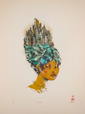 Lot 252 - David Choe (American 1976-), 'City Girl', 2007