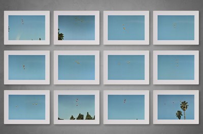 Lot 186 - John Baldessari (American 1931-2020), 'Throwing Three Balls in the Air to Get a Straight Line (Best of Thirty-Six Attempts)', 1973