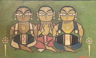 Lot 189 - Jamini Roy (Indian 1887 - 1972), 'Untitled', c1960's