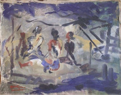 Lot 190 - Ramkinkar Baij (Indian 1906-1980), 'Untitled', c1960's