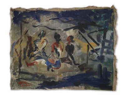 Lot 147 - Ramkinkar Baij (Indian 1906-1980), 'Untitled', c1960's