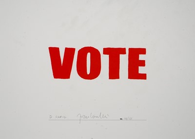 Lot 171 - David Shrigley & Joan Cornella (Collaboration), 'Vote', 2022
