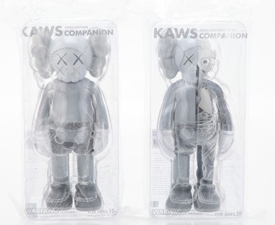 Lot 275 - Kaws (American 1974-), 'Companion (Grey)(Flayed & Standard)', 2016