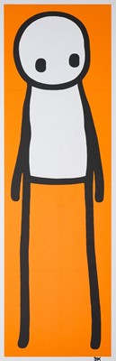 Lot 313 - Stik (British 1979-), ‘Standing Figure (Book) (Orange)’, 2015