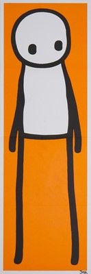 Lot 183 - Stik (British 1979-), ‘Standing Figure (Book) (Orange)’, 2015