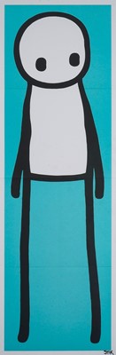 Lot 312 - Stik (British 1979-), ‘Standing Figure (Book) (Teal)’, 2015