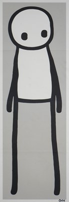 Lot 311 - Stik (British 1979-), ‘Standing Figure (Book Korean) (Grey)’, 2018