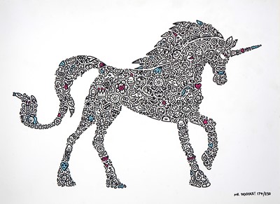 Lot 226 - Mr Doodle (British 1994-), 'Unidoodle', 2017