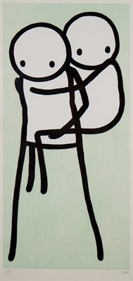 Lot 183 - Stik (British 1979-), 'Onbu (Piggyback)(Green)', 2013