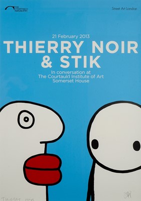 Lot 317 - Thierry Noir & Stik (Collaboration), 'In Conversation', 2013