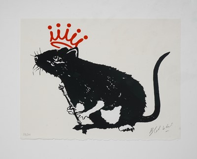 Lot 246 - Blek Le Rat (French 1951-), 'The King', 2023