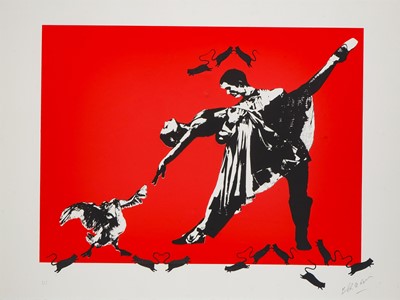 Lot 247 - Blek Le Rat (French 1951-), 'Last Tango In Paris (12 Rats)', 2017