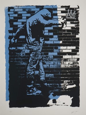 Lot 187 - Blek Le Rat (French 1951-), 'The King Of Chicago', 2017