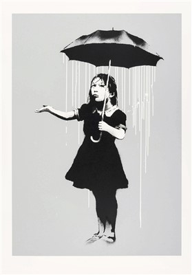 Lot 380 - Banksy (British b.1974), 'NOLA (White Rain)', 2008