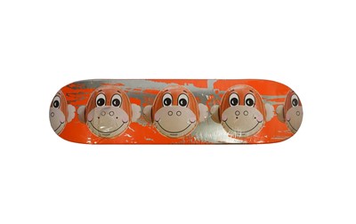 Lot 44 - Jeff Koons (American 1955-), 'Monkey Train Skate Deck (Orange)', 2006