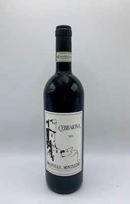 Lot 184 - 7 bottles 2011 Brunello di Montalcino Cerbaiona