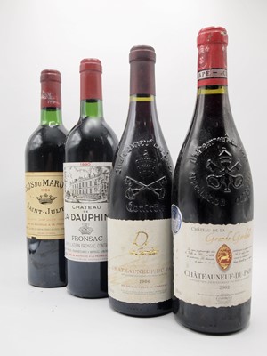 Lot 136 - 12 bottles Mixed Bordeaux and Chateauneuf-du-Pape