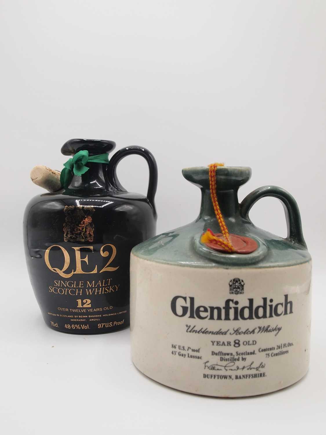 Lot 239 - 2 bottles Mixed Scotch Whisky Decanters