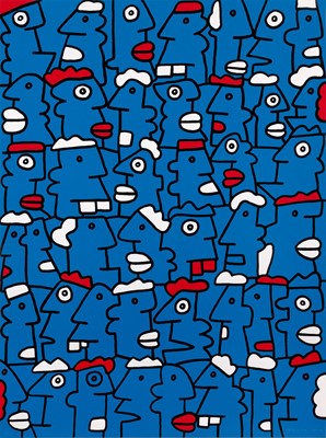 Lot 185 - Thierry Noir (French 1958-), 'Fast Form Manifest', 2016