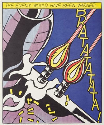 Lot 75 - Roy Lichtenstein (American 1923-1997), 'As I Opened Fire (Triptych)', 1983