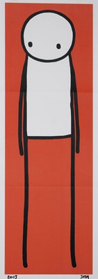 Lot 227 - Stik (British 1979-), 'Standing Figure (UK Big Issue Red), 2013