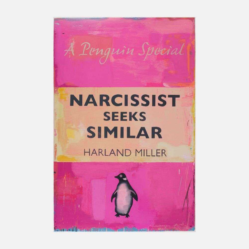 Lot 108 - Harland Miller (British 1964-), 'Narcissist Seeks Similar (Large)', 2021