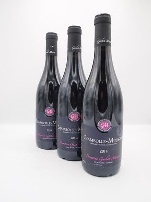 Lot 100 - 3 bottles 2014 Chambolle-Musigny Gachot-Monot