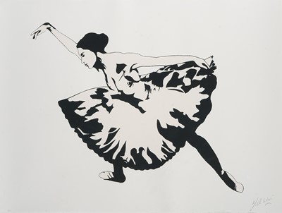 Lot 186a - Blek Le Rat (French 1951-), 'Ballerina', 2022