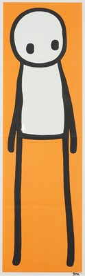 Lot 195 - Stik (British 1979-), ‘Standing Figure (Book) (Orange)’, 2015