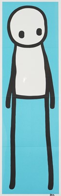 Lot 196 - Stik (British 1979-), ‘Standing Figure (Book) (Teal)’, 2015